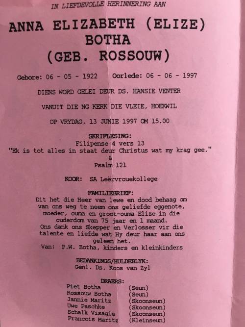 LOVELY PAST PRESIDENT P.W.BOTHA  AND MRS BOTHA MEMROBELIA INCLUDING AUTOGRAPHS