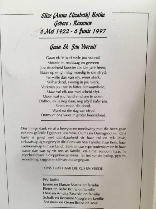 LOVELY PAST PRESIDENT P.W.BOTHA  AND MRS BOTHA MEMROBELIA INCLUDING AUTOGRAPHS