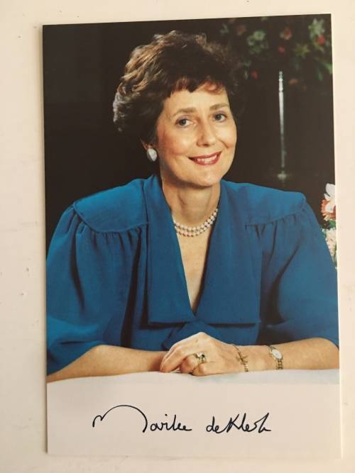 LOVELY LOT OF MARIKE DE KLERK MEMROBELIA UP FOR GRABS INCLUDING AUTOGRAPHS FORMER PRESIDENT WIFE