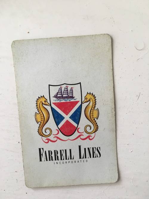 VINTAGE - SHIPPING PLAYING CARDS - FARRELL LINES - 2 DECKS