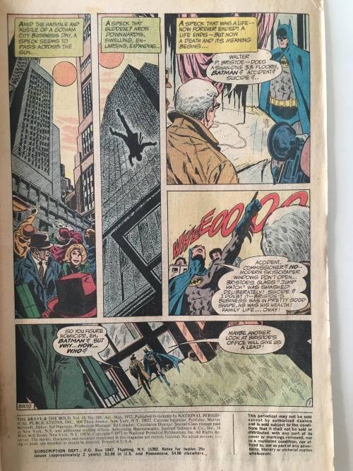 DC BRAVE AND THE BOLD COMICS - BATMAN AND METAMORPHO - VOL. 18  NO. 101 - 1972