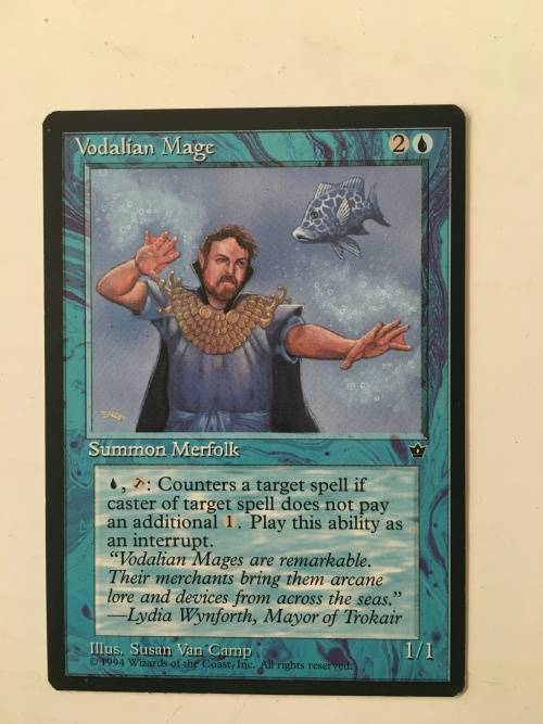 MAGIC THE GATHERING - VODALIAN MAGE X 2 - CAT WARRIORS X 2 - 4 CARDS