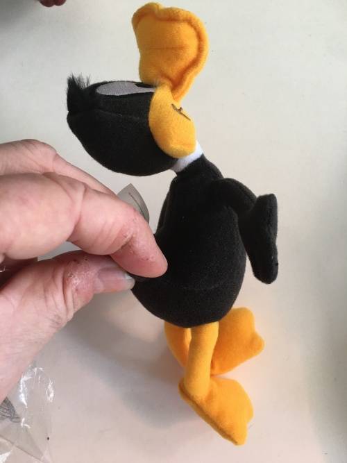 LOVELY SOFT PLUSH FABRIC DAFFY DUCK - MC DONALDS VERSION