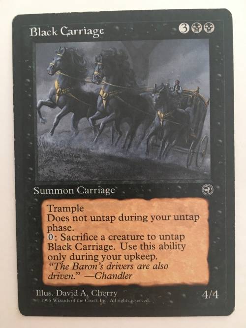 MAGIC THE GATHERING - BLACK CARRIAGE - HOMELANDS