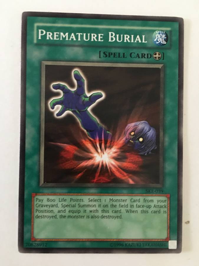 YU-GI-OH TRADING CARD - PREMATURE BURIAL
