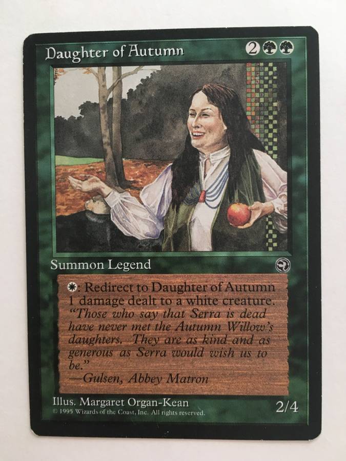 VINTAGE MAGIC THE GATHERING - DAUGHTER OF AUTUMN
