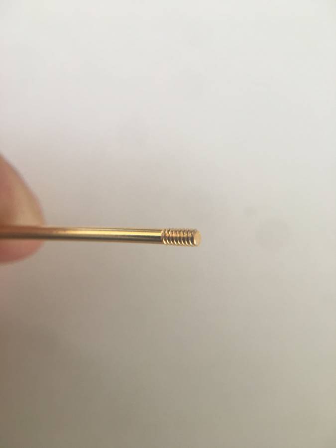 VINTAGE MENS GOLD PLATED SHIRT COLLAR BAR