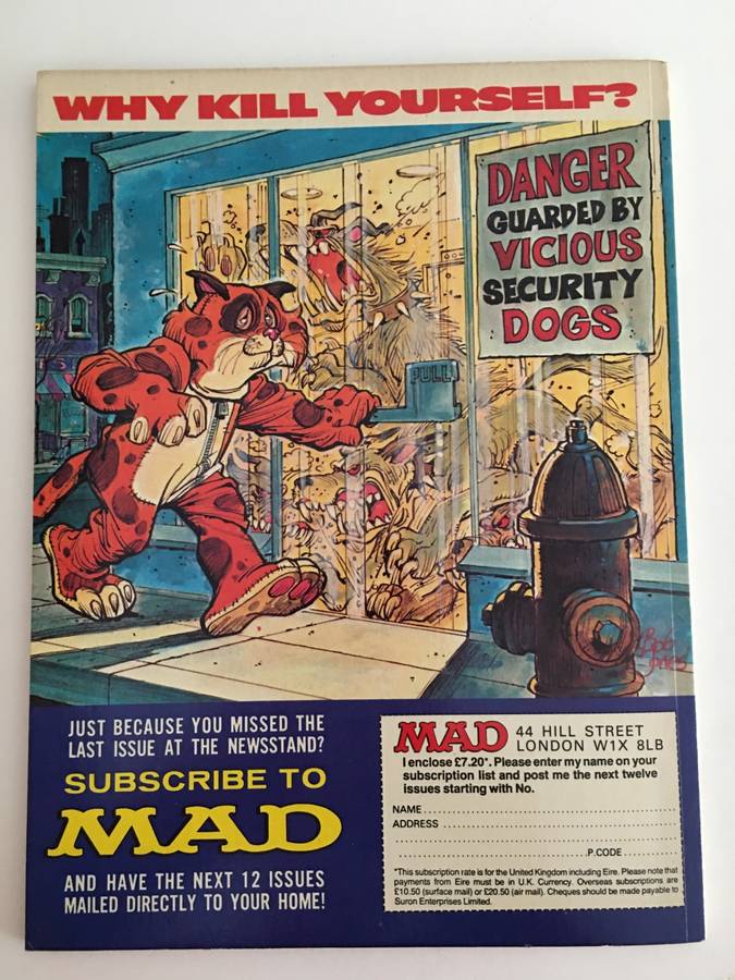 VINTAGE MAD MAGAZINE -ARTISTS SPECIAL NO. 6  PRINTED IN FINLAND