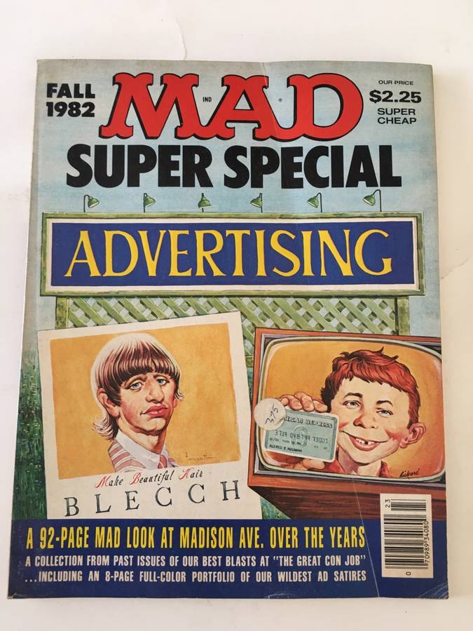 VINTAGE MAD MAGAZINE - SUPER SPECIAL NO. 40  - 1982 NICE THICK ISSUE
