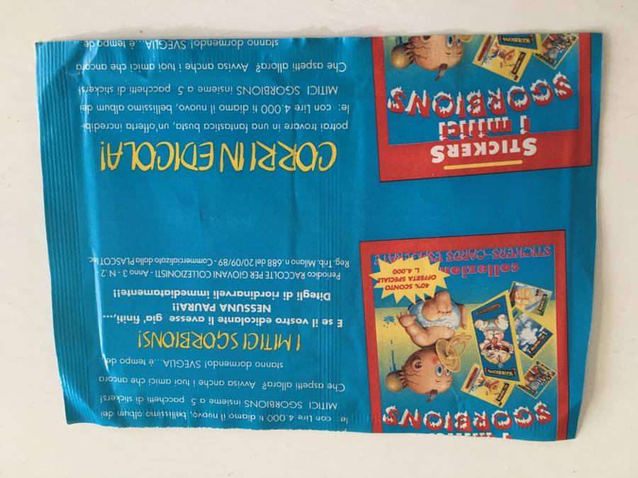 VINTAGE  ITALIAN GARBAGE PAIL KIDS SET OF 2 MINT - 1989