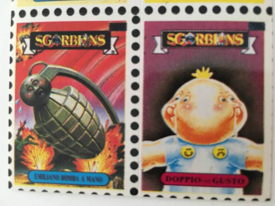 VINTAGE ITALIAN MINT SET OF 4 GARBAGE PAIL KIDS - 1989