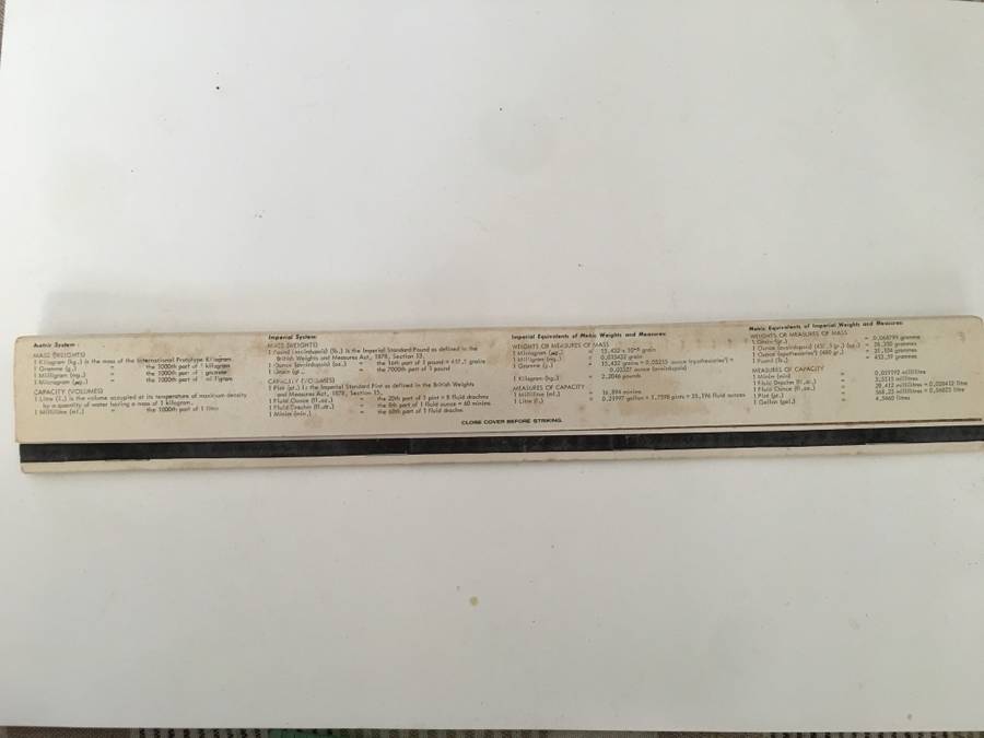 VINTAGE SOUVENIR MATCHBOOK  MEDICAL - LONGER THAN A RULER