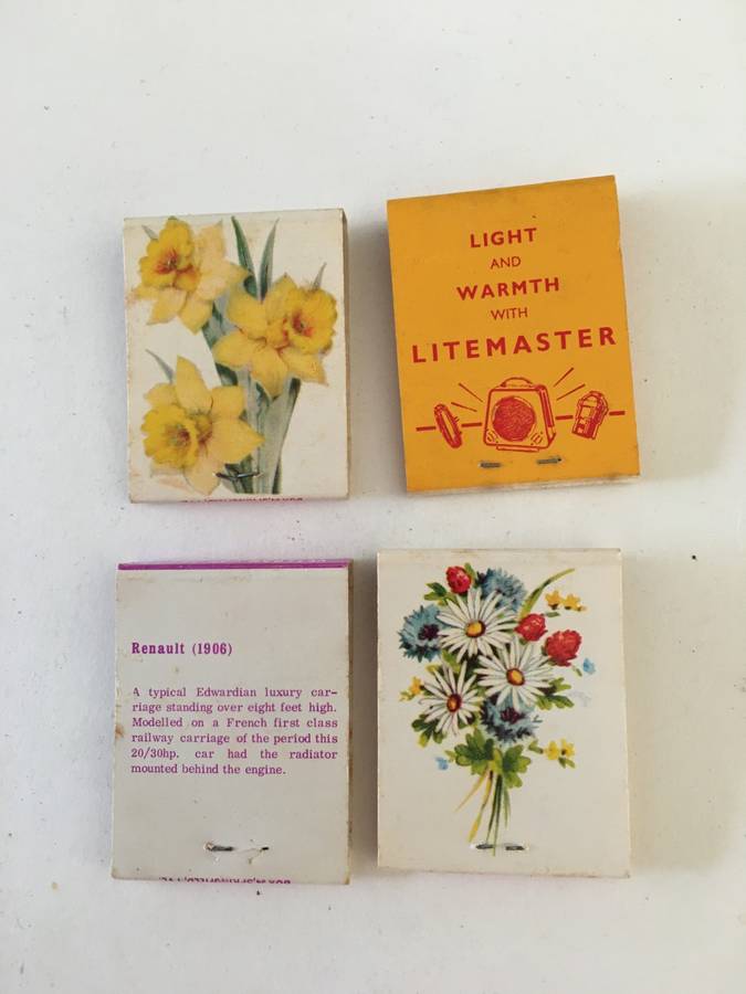 4 VINTAGE MATCH BOOKS MATCHES IN