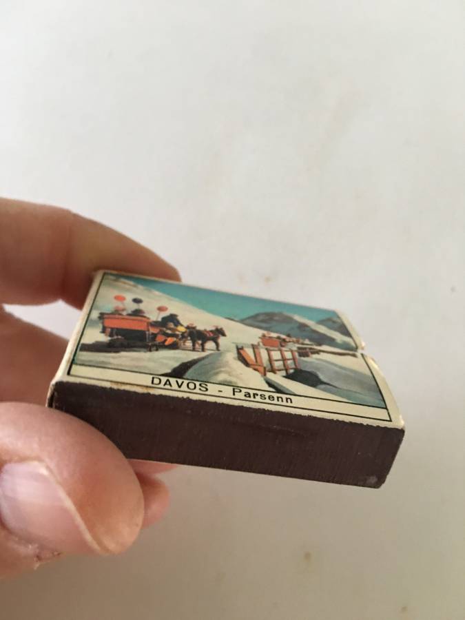 VINTAGE MATCH BOX WITH MATCHES