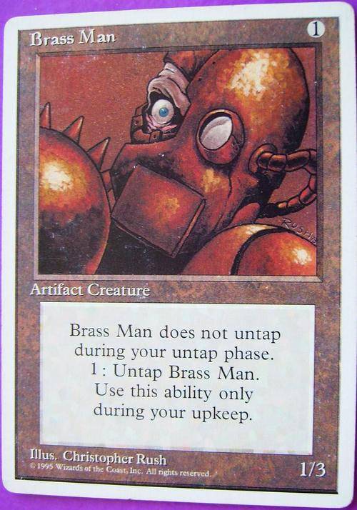 Magic the Gathering Brass Man bid per card (RARE)