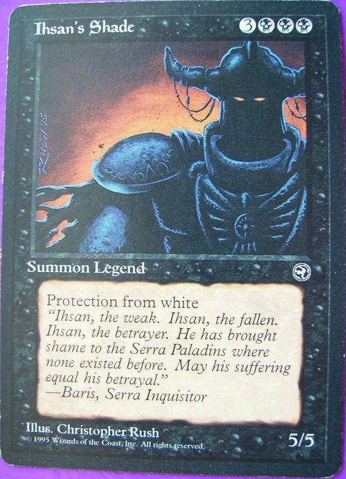Magic the Gathering Ihsan's Shade bid per card (Rare)
