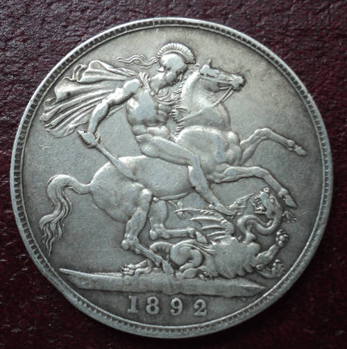 United Kingdom: 1892 Silver Crown - Victoria 2nd portrait