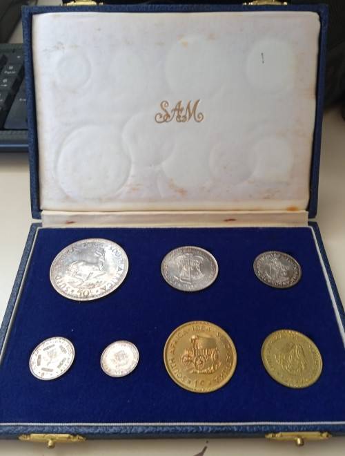 1964 South Africa 7 Coin Proof Set in Original Box