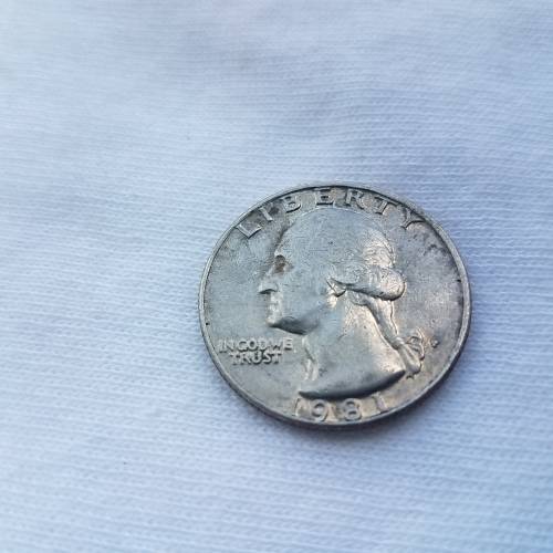 1981 Jefferson Quarter Dollar Coin