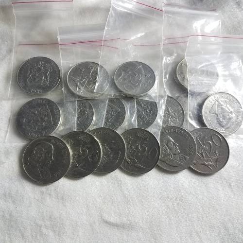 18 x 1966 - 1990 50c Coins (Bid per Coin) - Random Dates