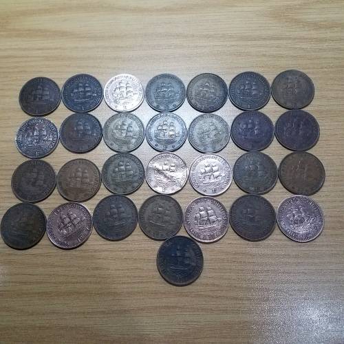 29 x Union 1d Lot (Bid per Coin to take all)