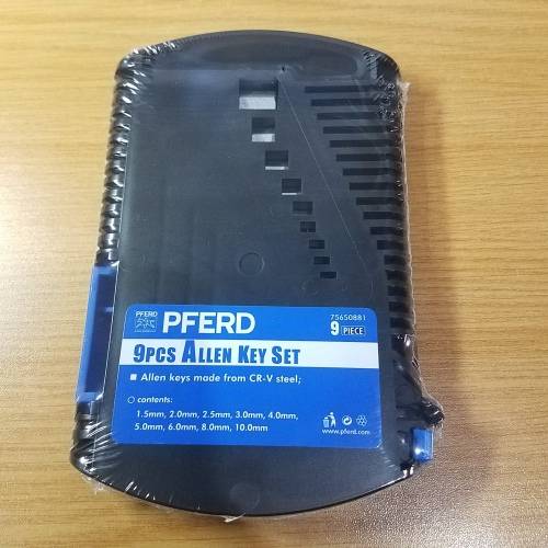 Pferd 9pcs Allen Key Set 1.5mm - 10.0mm CR-V Steel