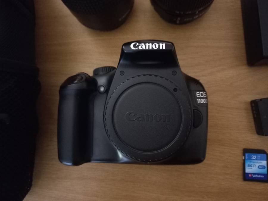 Canon 1100D DSLR Camera + 75-300mm Canon Lens+ 18-55mm Canon Lens