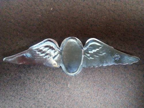 SADF ... PARA FREE FALL INSTRUCTOR WINGS .. FULL SIZE .. PINS INTACT