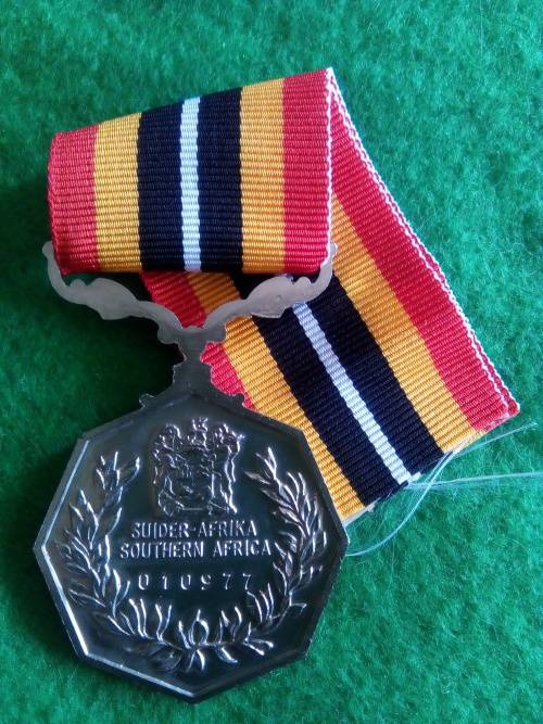SADF .. SOUTHERN AFRICA MEDAL (FULL SIZE ) NUMBERED