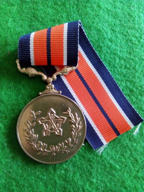 SADF .. GENERAL SERVICE MEDAL (FULL SIZE) ... RIM NUMBERED