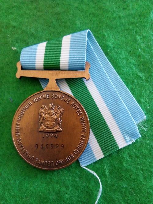 SADF - FULL SIZE UNITAS MEDAL - NUMBERED