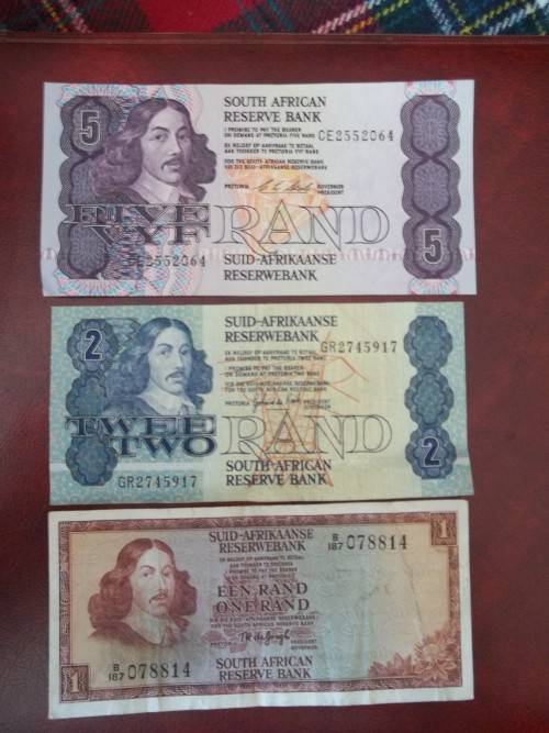 RSA - LOT OF 3 X BANKNOTES (DE JONGH / DE KOCK / STALS) GOOD CIRCULATED