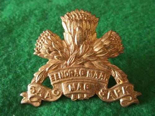 SADF - SAAC GILDING CAP BADGE - SCREW POSTS INTACT