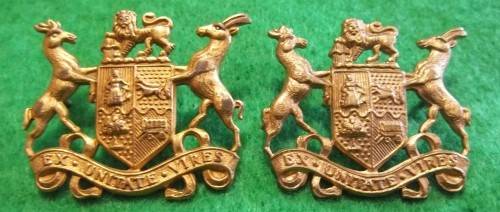 SADF - WO2 METAL RANK PAIR - PINS INTACT
