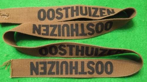 SADF - 4 X UNUSED / UNCUT NUTRIA NAME TAGS - OOSTHUIZEN