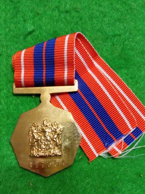 SADF - FULL SIZE PRO PATRIA MEDAL - FLAT ROUNDEL - FIXED SUSPENDER