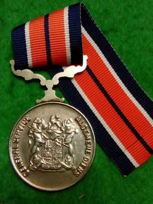 SADF - GENERAL SERVICE MEDAL -  RIM NUMBERED