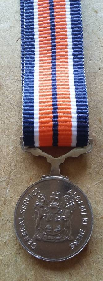 SADF - MINIATURE GENERAL SERVICE MEDAL