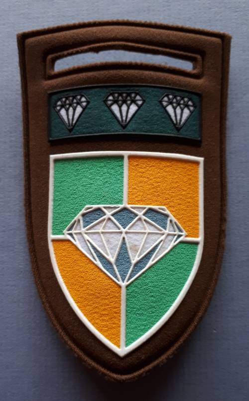 SADF -- GROUP 22 HQ (KIMBERLEY) WITH NORTHERN CAPE COMMAND BAR. -- PIN INTACT