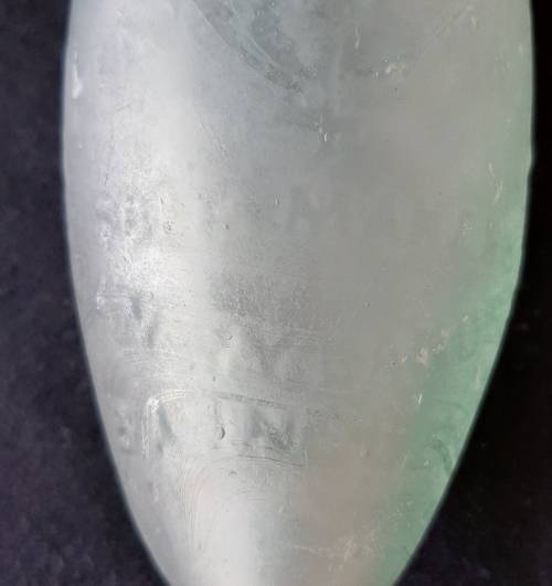 VINTAGE  TORPEDO SHAPE CODD BOTTLE WITH MARBLE - DAN RYLAND LD BARNSLEY