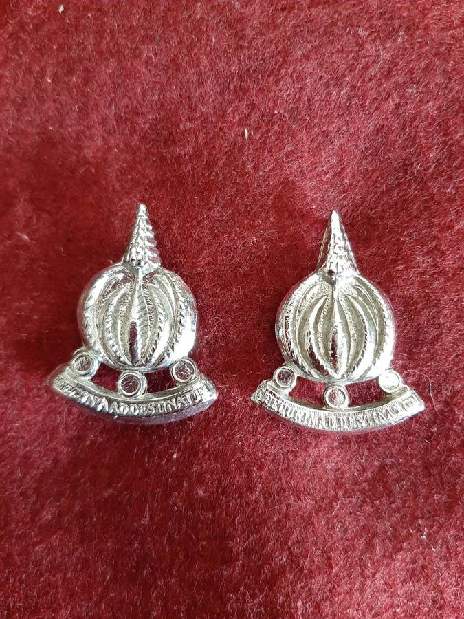 SADF - FINANCIAL SERVICES COLLAR BADGES - PINS INTACT