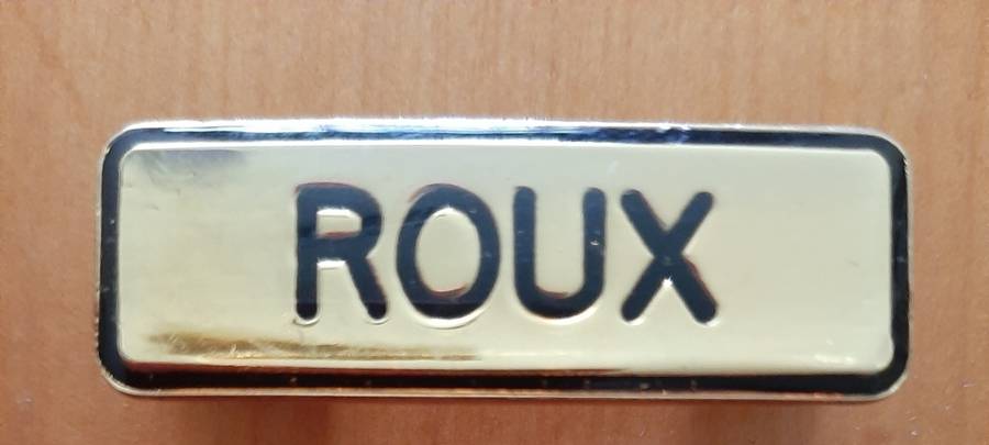 SA NAVY - METAL NAME TAG - PINS INTACT