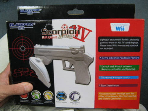 Wii Scorpion Gun 4 (BRAND NEW) GREAT ITEM!