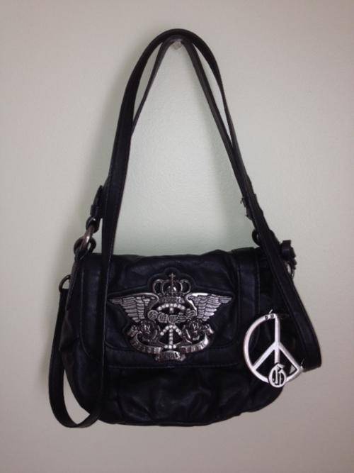 CUTE GUESS HANDBAG WITH PEACE SIGN PERFECT CONDITION