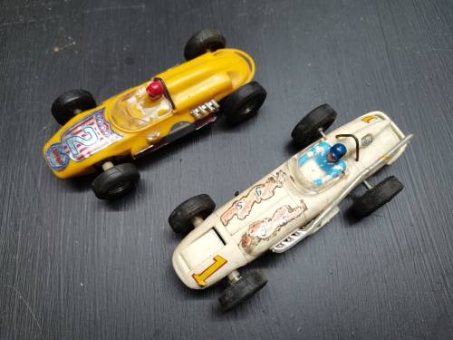 Vintage Scalextric Cars 2 x Offenhauser