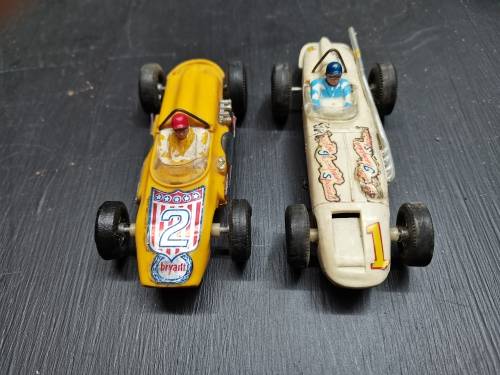 Vintage Scalextric Cars 2 x Offenhauser