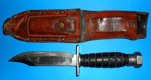 Camillus Pilot Survival Knife - N.Y. 8-1979 with Pouch