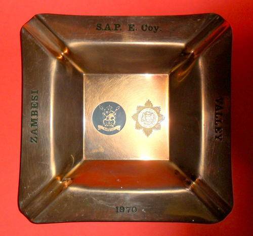 Copper Ashtray S.A.P. Memoribelia 1970