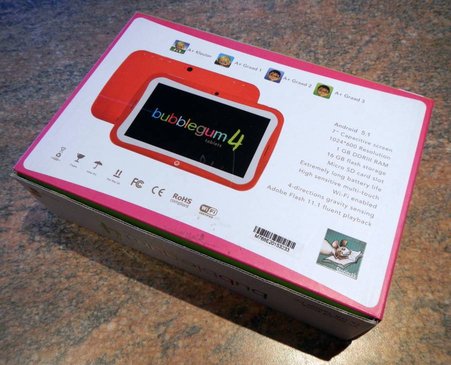 Bubblegum 4 kids tablet | Android 5.1 | 16GB | Wi-Fi