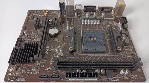 MSI A320M PRO-E AM4 motherboard | In original box | Backplate included